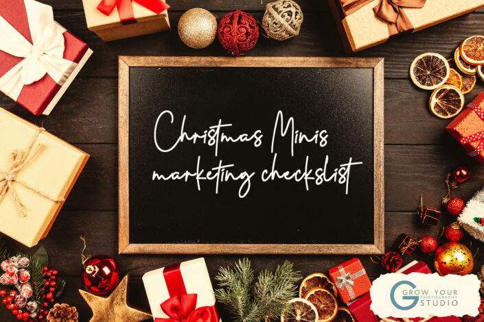Christmas minis marketing checklist
